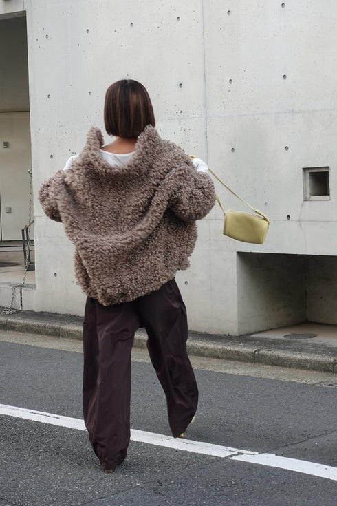 ボアボリュームブルゾン